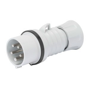 Gewiss Egyenes csatlakozódugó HP - IP44/IP54 - 2P+E 32A 480-500V 50/60HZ - Fekete - 7H - Csavaros vezetékbekötésű termékfotó