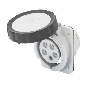 Gewiss 10° beépíthető süllyesztett csatl. -aljzat HP - IP66/IP67 - 3P+N+E 16A 480-500V 50/60HZ - Fekete - 7H - Csavaros vezetékbekötésű termékfotó