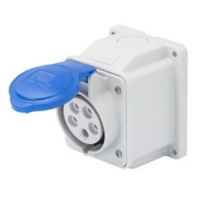 Gewiss 10° felületre szerelhető csatlakozó-aljzat - IP44 - 3P+E 16A 200-250V 50/60HZ - Kék - 9H - Csavaros vezetékbekötésű termékfotó