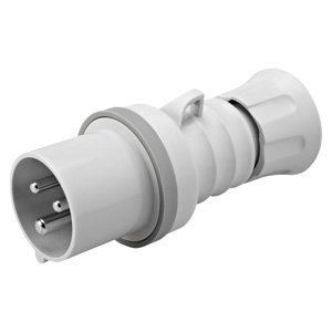 Gewiss Egyenes csatl. dugó HP - IP44/IP54 - 3P+E 16A transzformátor 50/60HZ - Szürke - 12H - Csavaros vezetékbekötésű termékfotó