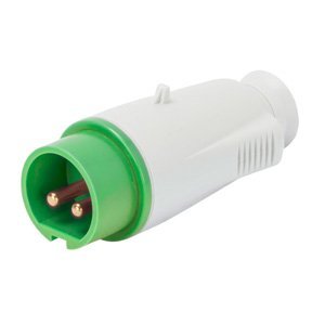 Gewiss Egyenes csatlakozódugó - IP44 - 3P 32A 20-25V and 40-50V 401-500HZ - Zöld - 11H - Csavaros vezetékbekötésű termékfotó