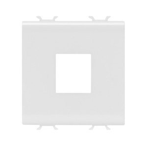 Gewiss Adatkábel csatlakozó adapter - AMP/KEYSTONE jack - 2 modulos - Szatén fehér - CHORUSMART
