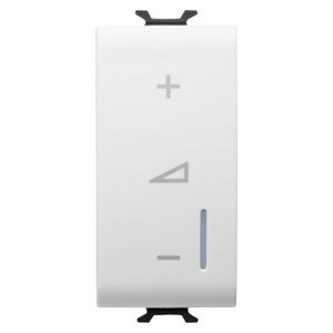Gewiss Univerzális szabályozó gomb - Nyomógomb - 230 V AC 50/60Hz - 1 modulos - Szatén fehér - CHORUSMART