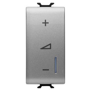 Gewiss Univerzális szabályozó gomb - Nyomógomb - 230 V AC 50/60Hz - 1 modulos - Titánium - CHORUSMART