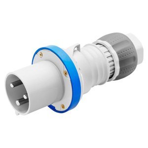 Gewiss Egyenes csatlakozódugó HP - IP44/IP54 - 3P+E - 63A - 200-250V 50/60HZ - Kék - 9H - Vezetékbekötés termékfotó
