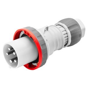 Gewiss Egyenes csatlakozódugó HP - IP66/IP67/IP68/IP69 - 3P+N+E 63A 346-415V 50/60HZ - Piros - 6H - Vezetékbekötés termékfotó