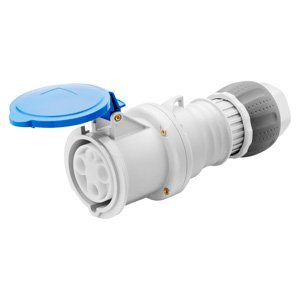 Gewiss HP egyenes csatlakozó-aljzat - IP44/IP54 - 2P+E 63A 200-250V 50/60HZ - Kék - 6H - Vezetékbekötésű termékfotó