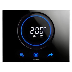 Gewiss Thermo ice termosztát- knx - Falra szerelhető - Fekete - KNX/EASY