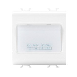 Gewiss Vészvilágító lámpa (autonóm) - 230 V AC 50/60Hz 1h - 2 modulos - Szatén fehér- CHORUSMART