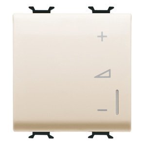 Gewiss Univerzális szabályozó gomb - Nyomógomb - 230 V AC 50/60Hz - 2 modulos - Elefántcsont színű - CHORUSMART