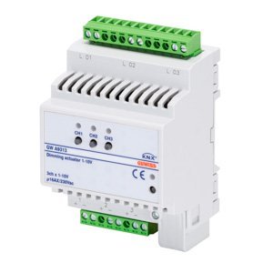 Gewiss Fényerőszabályozó aktuátor elektromos előtétekhez - 3 csatornás - 16AX - Knx - IP20 - 4 modulos - Kalapsínre szerelhető