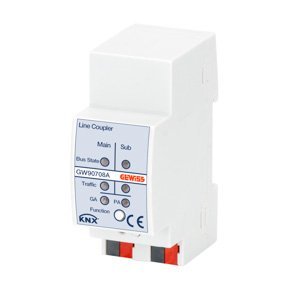 Gewiss VONAL/TARTOMÁNY csatoló - Knx – IP 20 - 4 modulos - Kalapsínre szerelhető