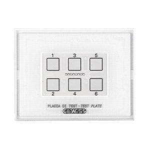 Gewiss Teszt díszítőkeret cserélhető szimbólumokkal rendelkező knx ÉS easy érintős nyomógomb panelhez - CHORUSMART termékfotó