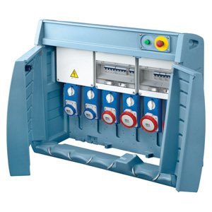 Gewiss Q-box 6 -sorkapoccsal - Vezetékelt - 2 2P+E 16A + 2 3P+E 16A + 1 3P+E 32A + 1 3P+N+E 32A- IP55 termékfotó