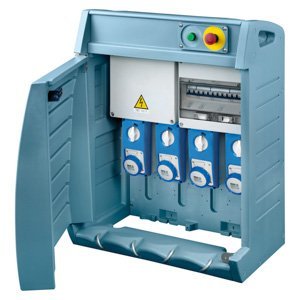 Gewiss Q-box 4 -sorkapoccsal - Vezetékelt - 2 2P+E 16A + 1 3P+N+E 16 A - 1 3P+N+E 32A - IP55 termékfotó