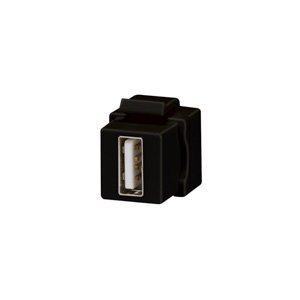 Gewiss Usb keystone jack adapter - ANYA/ANYA a-típus - Fekete