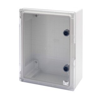 Gewiss Vízmentes elosztószekr. átlátszó ajtóval ÉS zárral - Gwplast 120 - 316X396X160 - IP55 - Szürke RAL 7035 termékfotó
