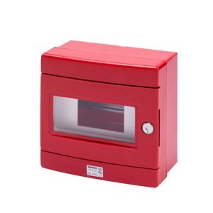 Gewiss Vízmentes vészjelző tokozat din sínnel - 8 modul EN50022 - Piros RAL 3000 termékfotó