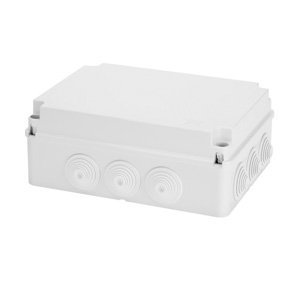 Gewiss Csatlakozódob. norm. magasság, teli, csavaros fedél - IP55 - Belső méretek: 300X220X120 - Kábeltömszelencével ellátott falak - Szürke RAL 7035 termékfotó