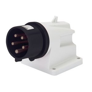 Gewiss 90° felületre szerelhető csatlakozódugó (bemenet) - IP44 - 3P+E 32A 480-500V 50/60HZ - Fekete - 7H - Csavaros vezetékbekötésű termékfotó