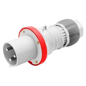 Gewiss Egyenes csatlakozódugó HP - IP44/IP54 - 3P+E - 63A - 380-415V 50/60HZ - Piros - 6H - Vezetékbekötés termékfotó