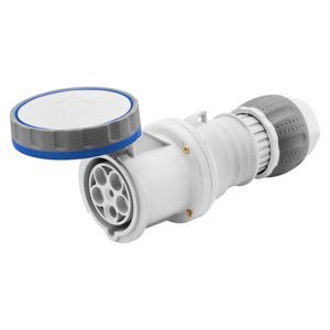 Gewiss HP egyenes csatlakozó-aljzat - IP66/IP67/IP68/IP69 - 2P+E - 63A - 200-250V 50/60 HZ - Kék - 6H - Vezetékbekötésű termékfotó