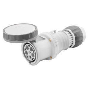 Gewiss HP egyenes csatlakozó-aljzat - IP66/IP67/IP68/IP69 - 3P+N+E - 63A- >50-250V - D.c. - Szürke - 3H - Vezetékbekötésű termékfotó