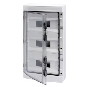Gewiss Elosztószekr. ablakos panelekkel ÉS kihúzható kerettel- sorkapoccsal N 2 x [(3X16)+(11X10)] E 2 x [(3X16)+(11X10)] - (12X3) 36M IP65 termékfotó