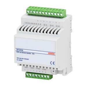 Gewiss Jelerősítő cvd led-fényerőszabályozó aktuátorokhoz - 4X10A - IP20 - 4 modulos - Kalapsínre szerelhető