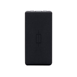 Gewiss Olvadóbizt. foglalat - 250V ac - 16A - 1 modul - System black