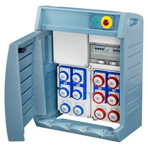 Gewiss Q-box 4 -sorkapoccsal - Vezetékelt - 6 2P+E 16A iec 309 + 6 3+E 16A iec 309 - IP55 termékfotó