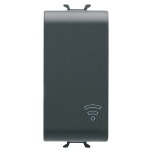 Gewiss Vakfedél zigbee eszközökhöz – 1 modulos – szatén fekete – CHORUSMART termékfotó
