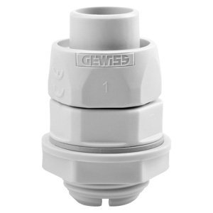 Gewiss Egyenes elforgó védőcső csatl. - Gázmenet - Rdg - IP54 - Védőcső Ø 16MM - Szürke RAL7035 termékfotó