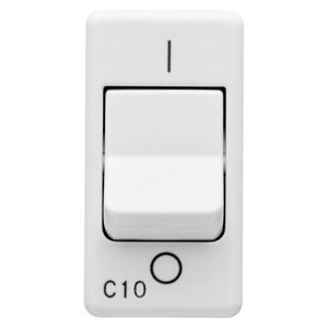 Gewiss Kismegszakító 230V ac - 1P+N 10A 3kA C karakterisztika - 1 modul - System white termékfotó