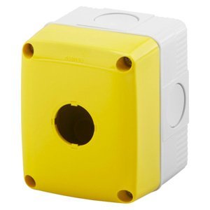 Gewiss Üres tokozat nyomógombok, vezérlőgombok ÉS jelzőberendezések számára - 1 férőhely - Átmérő: 22mm - Sárga fedél - IP66
