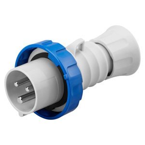 Gewiss Egyenes csatlakozódugó HP - IP66/IP67/IP68/IP69 - 2P+E 16A 200-250V 50/60HZ - Kék - 6H - Csavaros vezetékbekötésű termékfotó