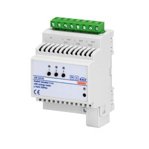Gewiss Kapcsoló aktuátor fogyasztásmérővel - 3 csatorna - 16AX - Knx - IP20 - 4 modulos - Kalapsínre szerelhető