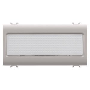 Gewiss Lépcső megvilágító lámpa - 12V AC/DC / 230 V AC 50/60 hz - Opál - 4 modulos - Szatén bézs - CHORUSMART