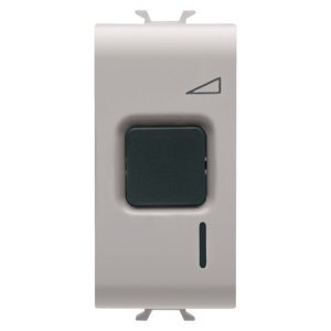 Gewiss Elektronikus szabályozó berendezés - Nyomógomb - 230 V AC 50/60Hz - Rezisztív 60- 500W / induktív 60-500VA - 1 modulos - Szatén bézs - CHORUSMART