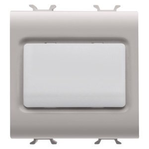Gewiss Lépcső megvilágító lámpa - 12V AC/DC / 230 V AC 50/60 hz - Opál - 2 modulos - Szatén bézs - CHORUSMART
