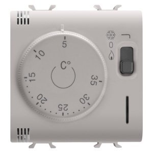 Gewiss Termosztát - 230 V AC 50/60Hz - 2 modulos - Szatén bézs - CHORUSMART