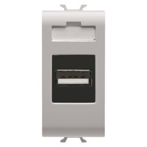 Gewiss Usb aljzat - 1 modulos - Szatén bézs - CHORUSMART