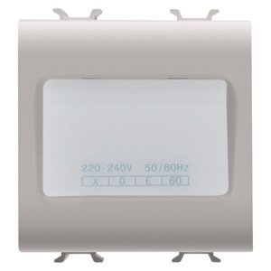Gewiss Vészvilágító lámpa (autonóm) - 230 V AC 50/60Hz 1h - 2 modulos - Szatén bézs - CHORUSMART