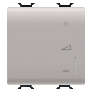 Gewiss Univerzális szabályozó gomb - Nyomógomb - 230 V AC 50/60Hz - 2 modulos - Szatén bézs - CHORUSMART
