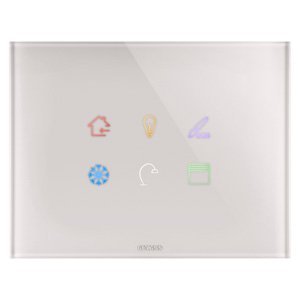 Gewiss Ice touch díszítőkeret knx - Üveg - 6 érintésérzékeny terület - Bézs - CHORUSMART termékfotó