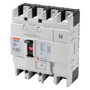 Gewiss Msx 160 - Öntöttházas kompakt megszakító - Állítható mágneses leoldás A motor védelme érdekében- 36KA 4P 160A 690V