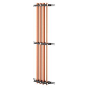 Gewiss Gyűjtősín tartóelem pár - Hajlított gyűjtősínekhez - 800-1250-1600A - 600MM mély elosztószekrényekhez - Külső, oldalsó kábelrekesz - Qdx 1600H termékfotó