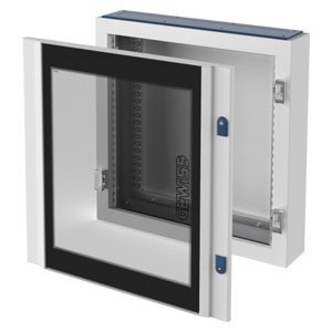 Gewiss Cvx 160E elosztószekrény - Falra szerelhető - 600x1200x180 - IP40 - Sima üvegajtóval - Kihúzható kerettel- szürke: RAL7035 termékfotó