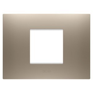 Gewiss Ego díszítőkeret - Festett technopolimer - 2 modulos - Halvány bronz - CHORUSMART termékfotó