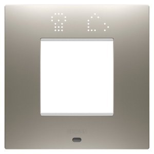 Gewiss Ego smart international díszítőkeret - Festett technopolimer - 2 modulos - Acél - CHORUSMART termékfotó